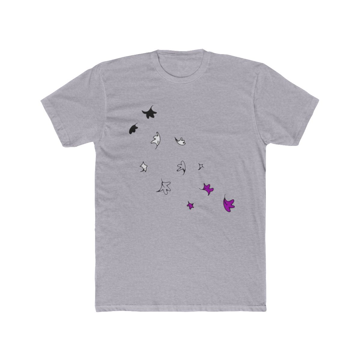 Heartstopper Leaves (asexual colours) T Shirt | Heartstopper Webcomic - alternate angle 4, merchandise