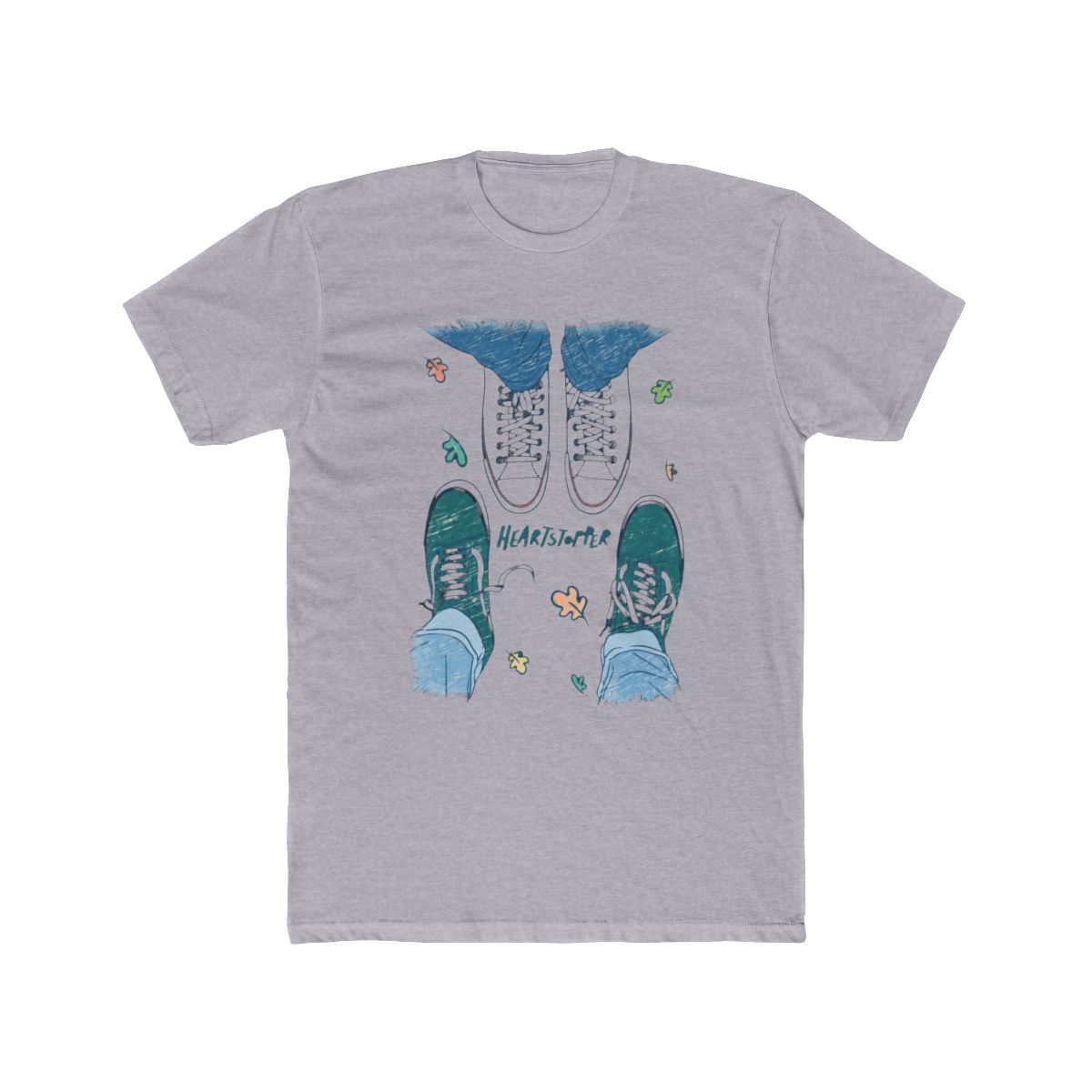 Heartstopper Nick & Charlie Shoes T Shirt | Heartstopper Webcomic - alternate angle 4, merchandise
