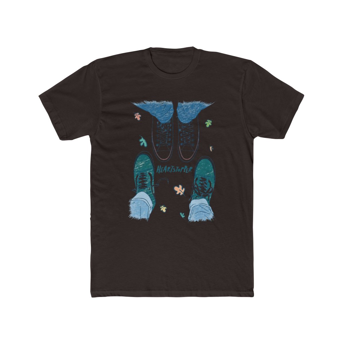 Heartstopper Nick & Charlie Shoes T Shirt | Heartstopper Webcomic - alternate angle 2, merchandise
