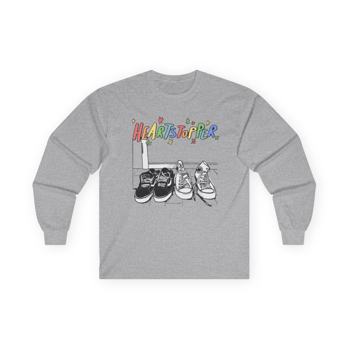 2022 Heartstopper Long Sleeve Merch Long Sleeve Black Pollover Long Sleeves | Heartstopper Webcomic - Official Hoodies merchandise