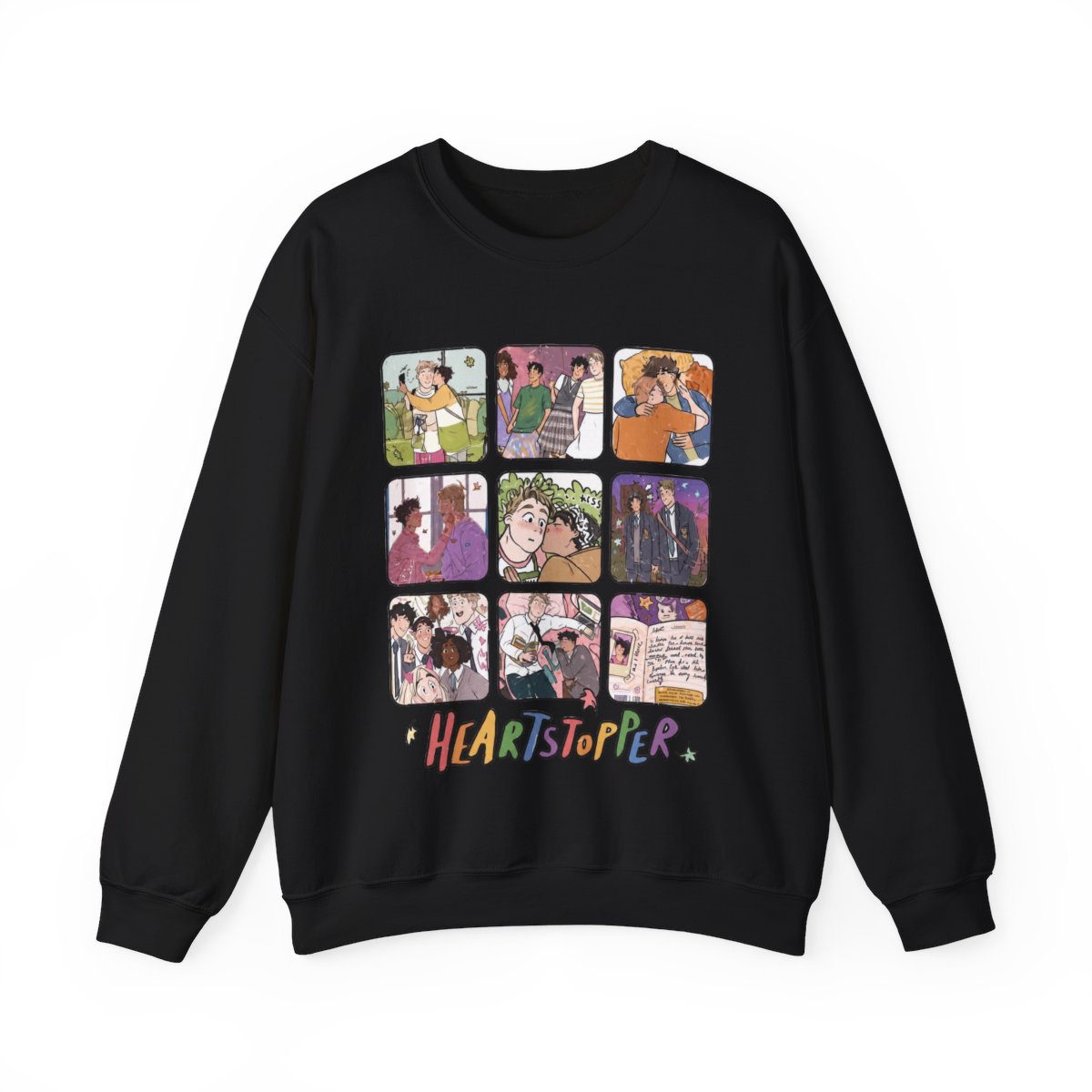 Heartstopper Cute Shirt, Funny Sweatshirts Crewneck - Reallgraphics | Heartstopper Webcomic - alternate angle 3, merchandise